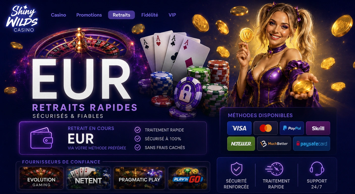 Shinywilds retraits rapides en euro